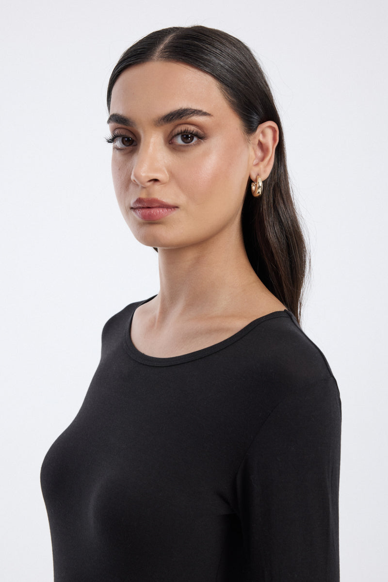 Women long sleeve fitted innerwear top