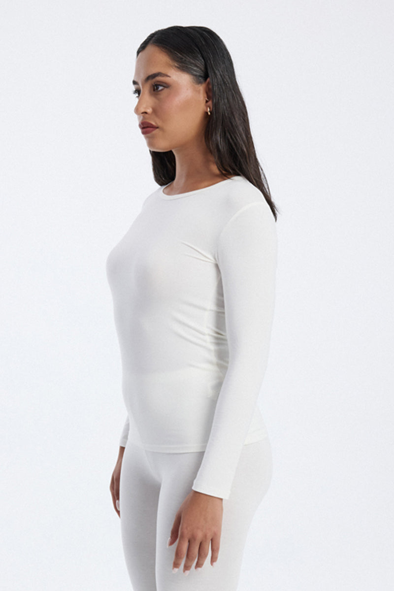 Women long sleeve fitted innerwear top