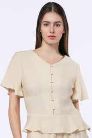 بلوزة مكشكشة