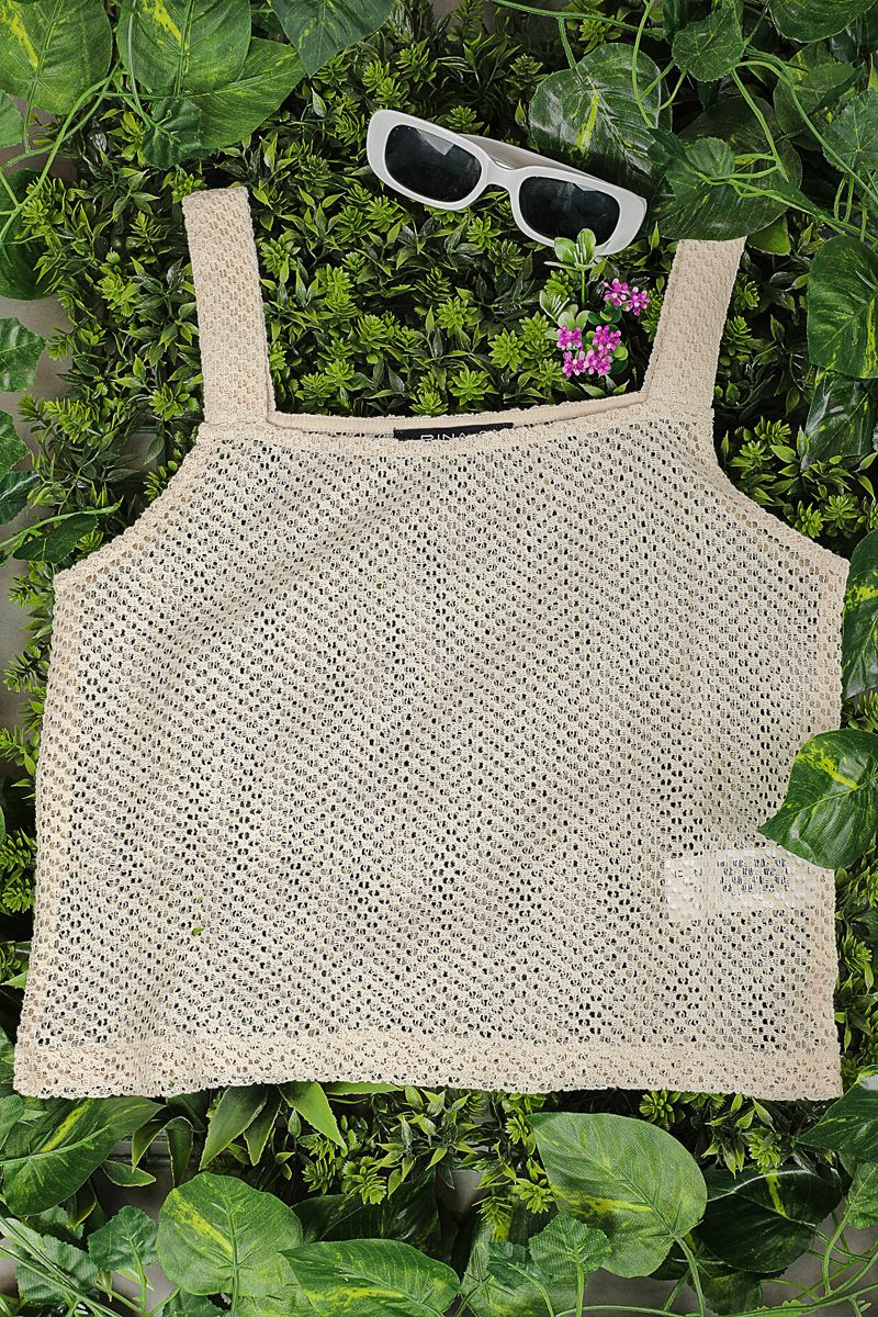 mesh fabric top