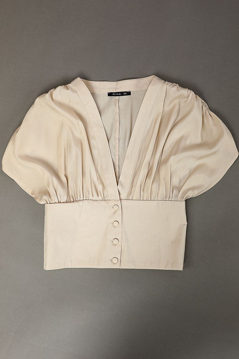 بلوزة فضفاضة سادة