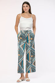 printed flowy pants