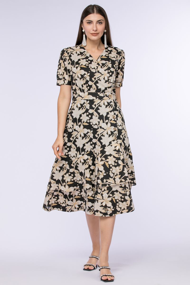 فستان لف مطبع