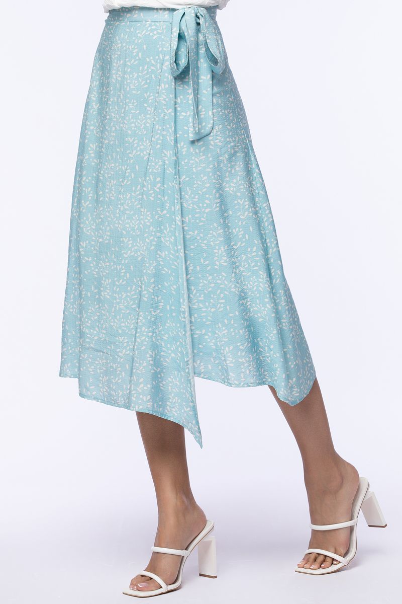 printed wrap Skirt
