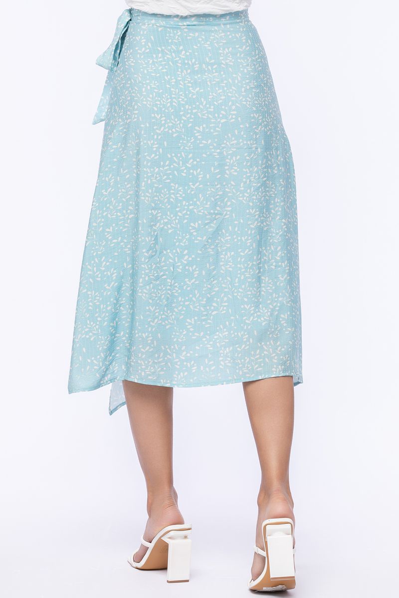 printed wrap Skirt