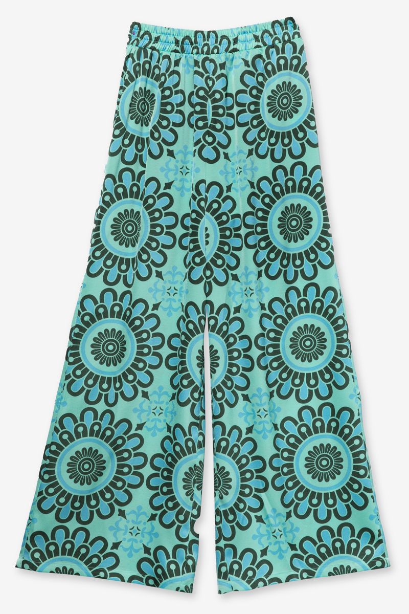 printed flowy pants