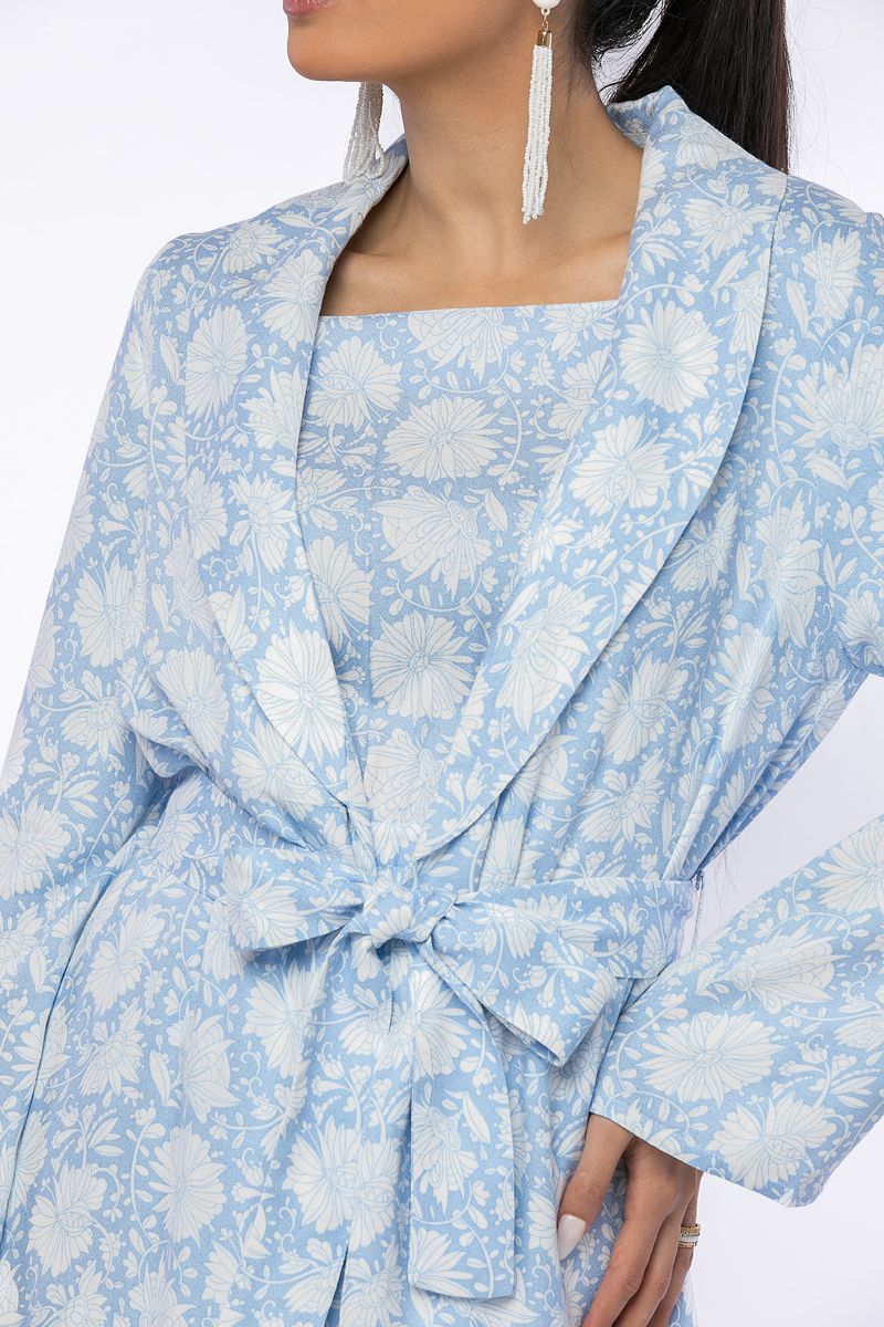 outwear printed abaya