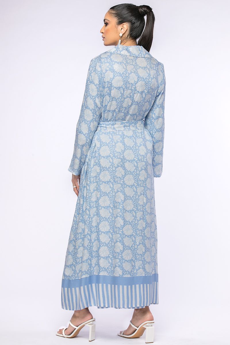 outwear printed abaya