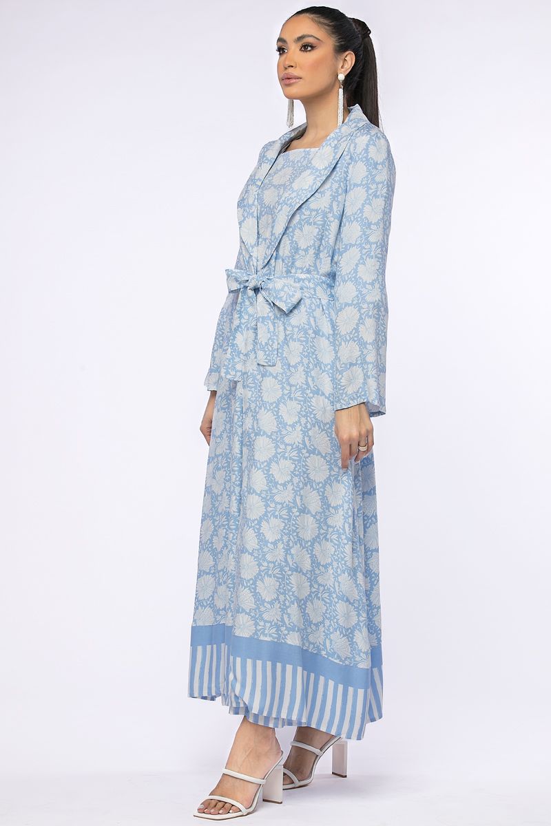 outwear printed abaya