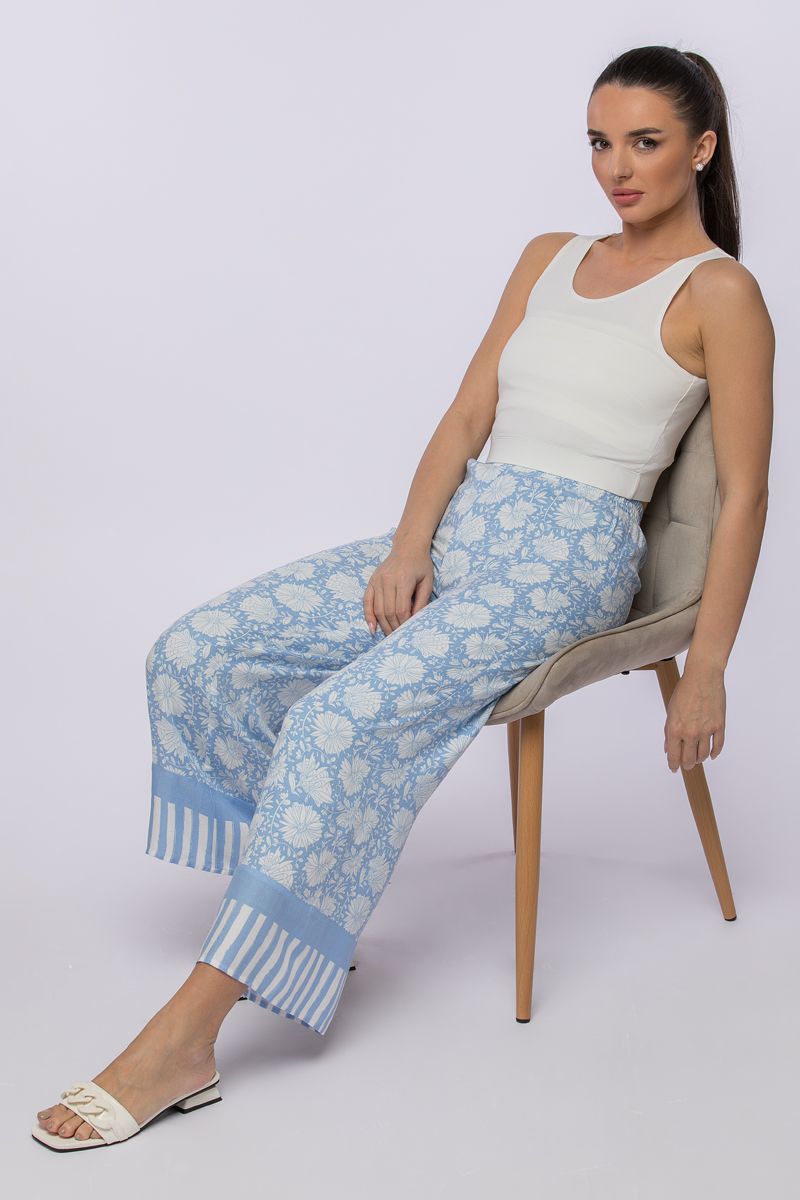 printed flowy pants