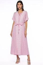 outwear printed abaya