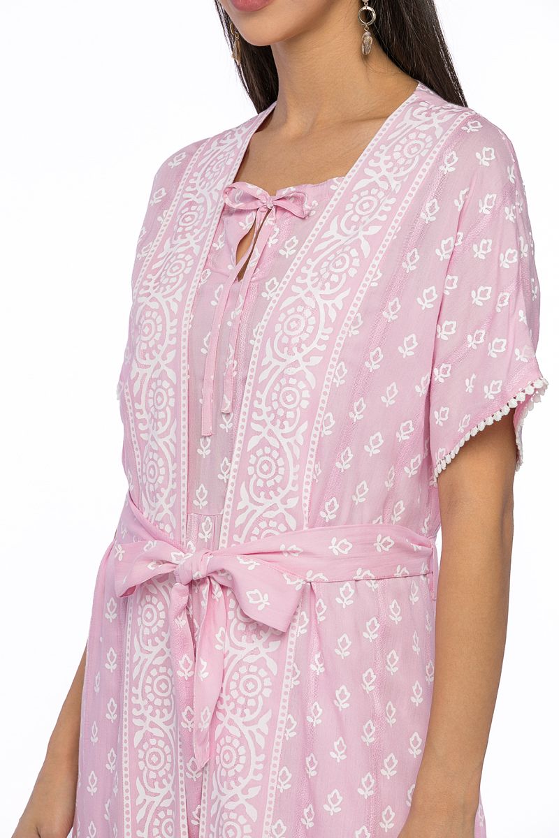 outwear printed abaya