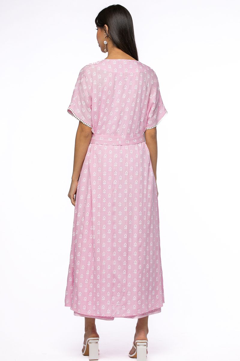 outwear printed abaya