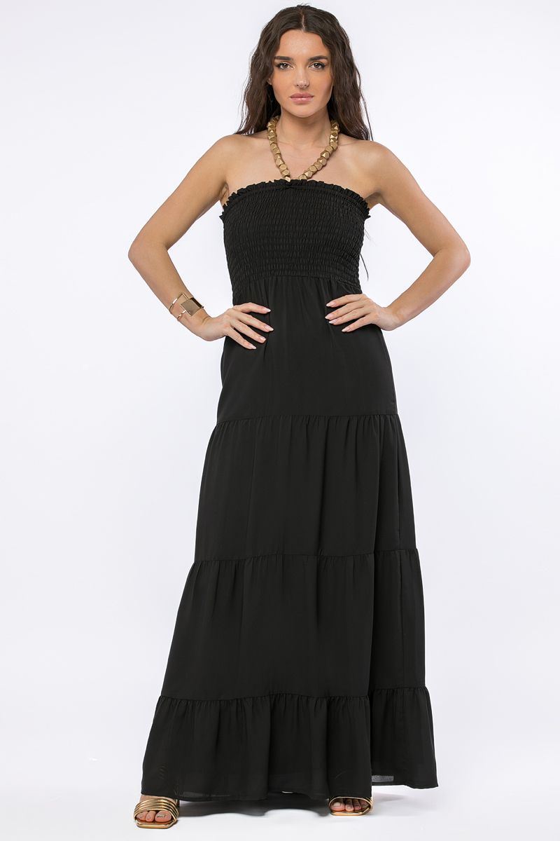 فستان ماكسي طبقات