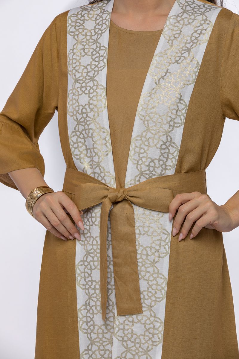 outwear abaya with prints