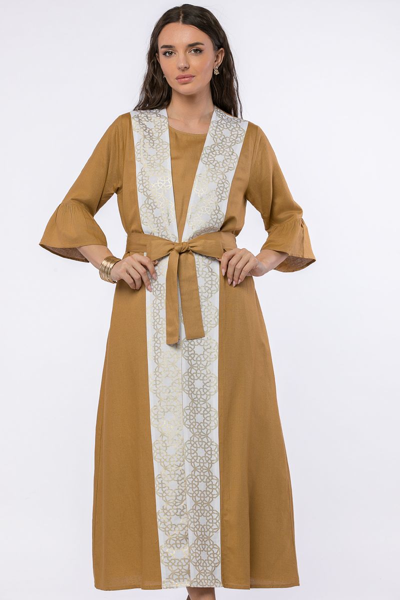 outwear abaya with prints
