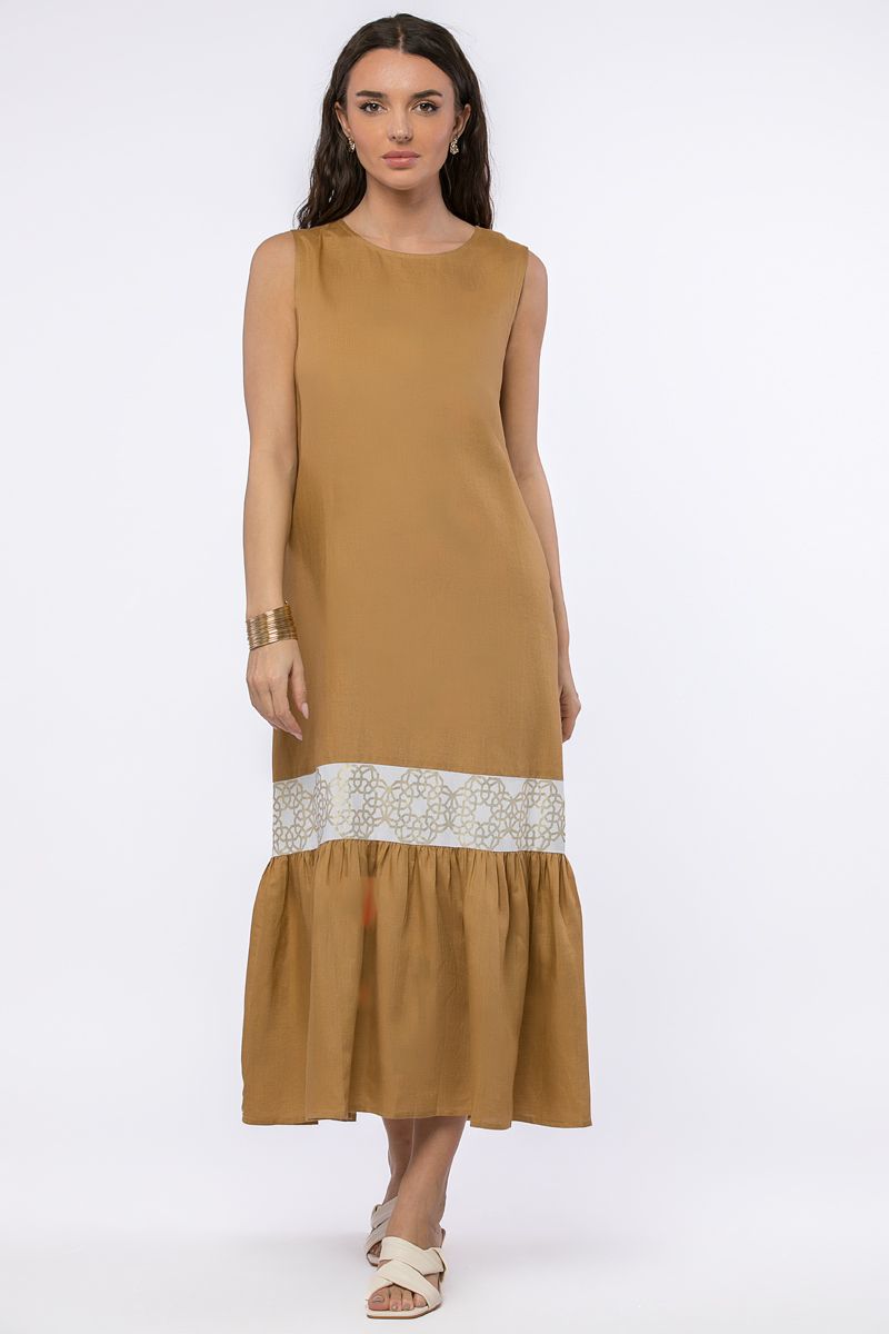 dress with Arabisque print