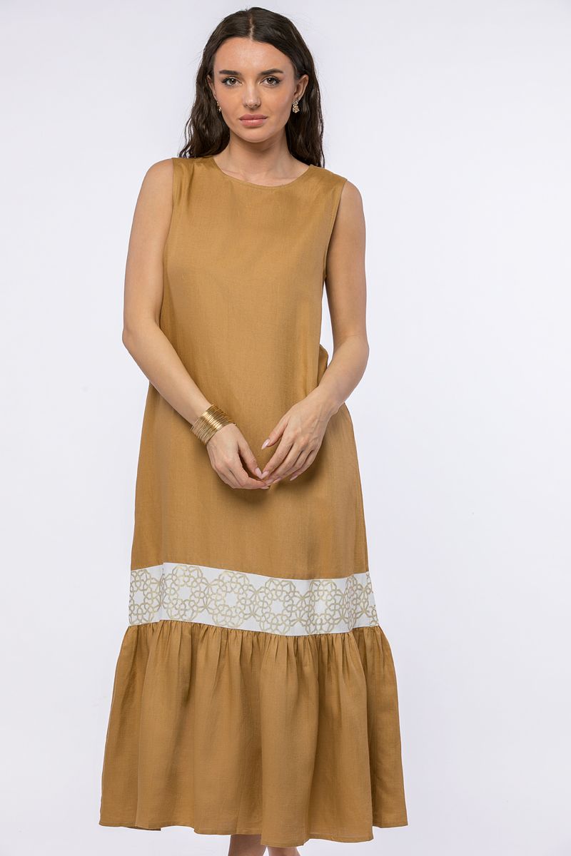 dress with Arabisque print