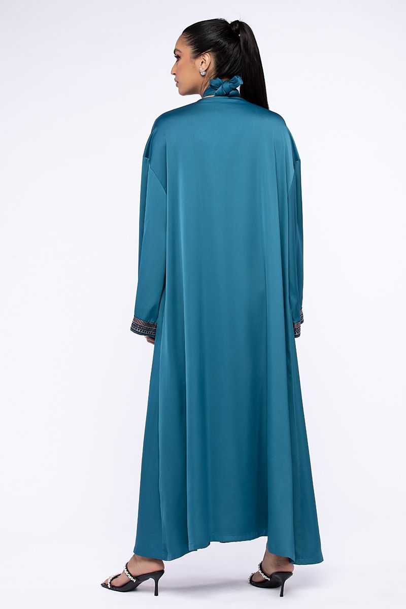outwear abaya with embroidery