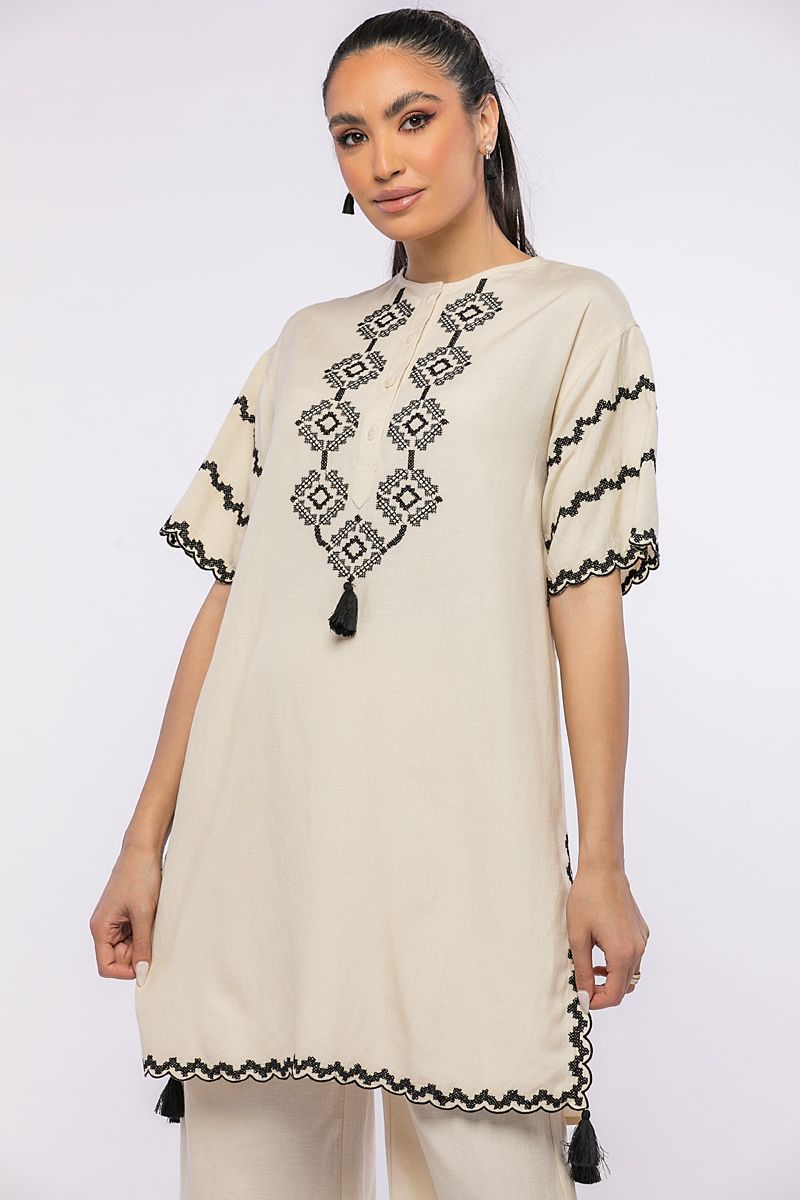 blouse with embroidery