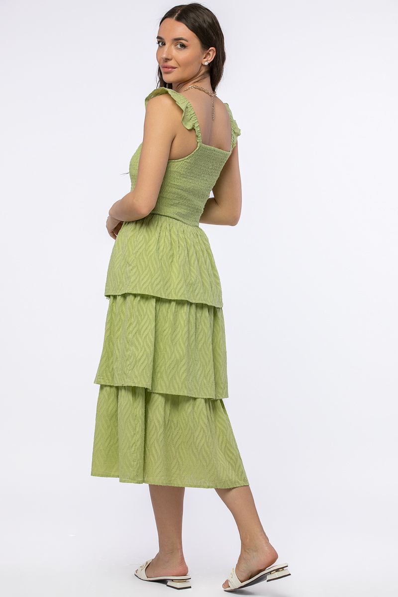 فستان مكشكش طبقات