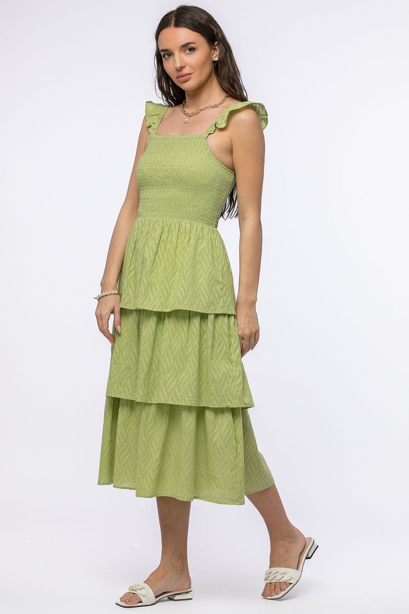 فستان مكشكش طبقات