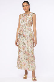 فستان ماكسي مطبع