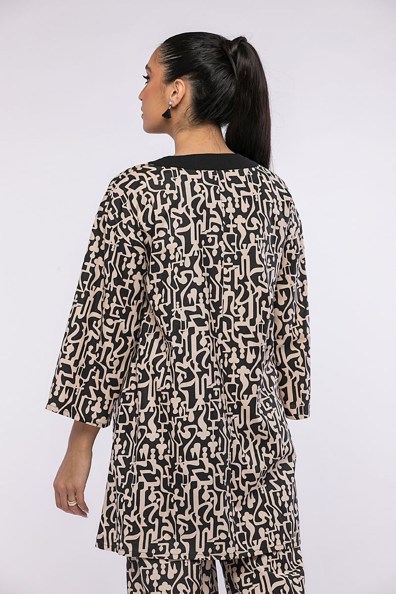 printed kimono