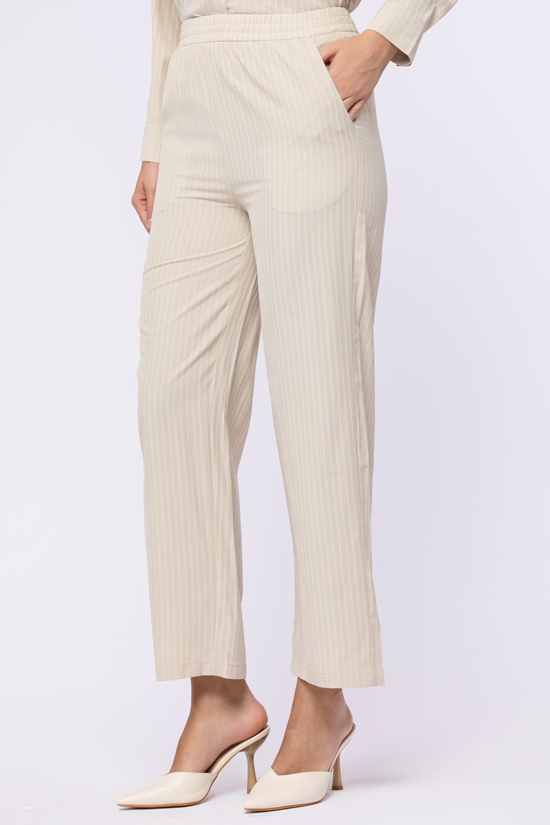 striped flowy pants