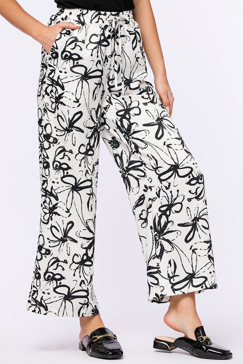 printed flowy pants