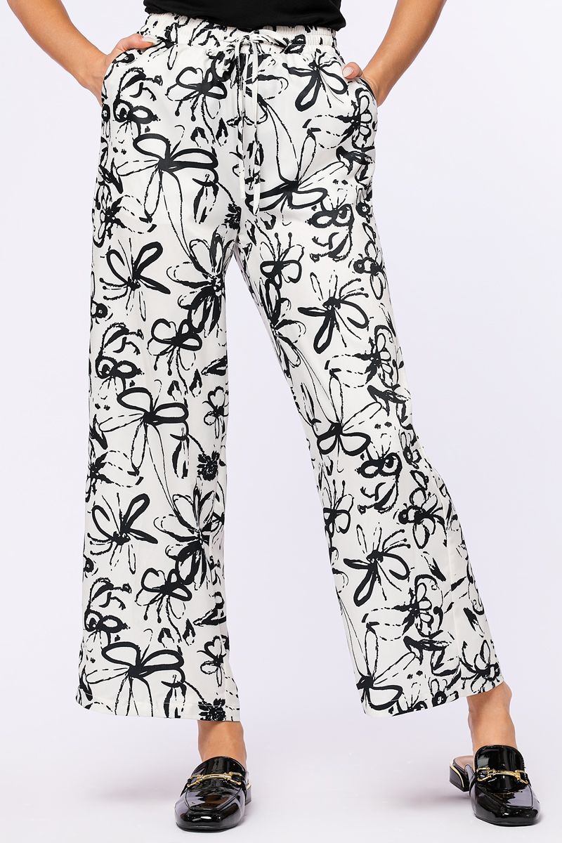printed flowy pants