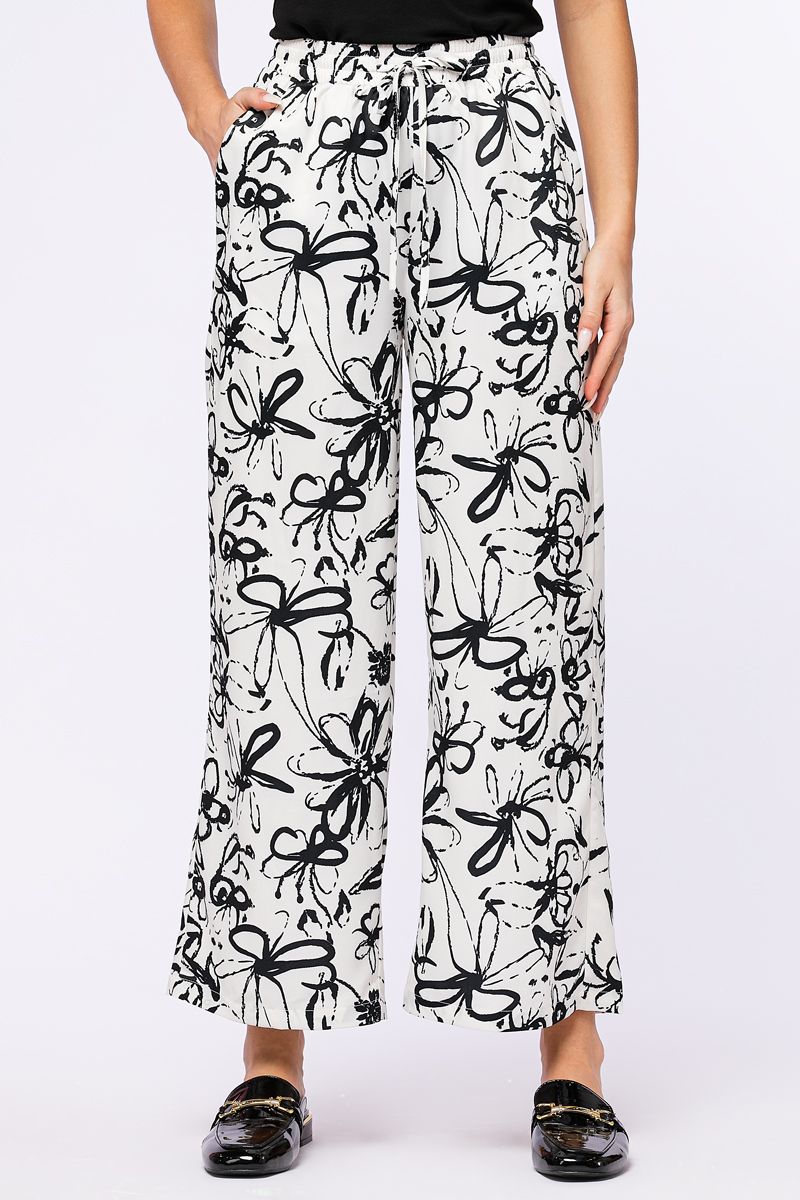 printed flowy pants