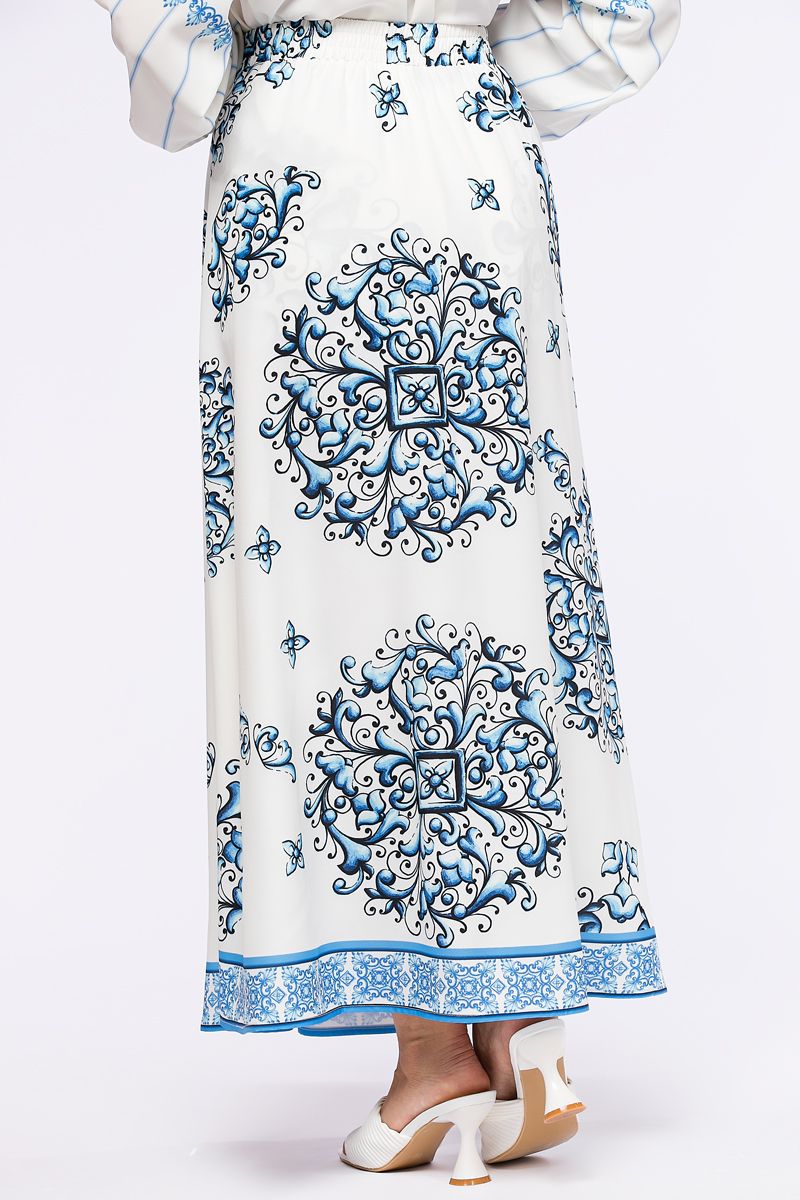 تنورة ماكسي مطبعة