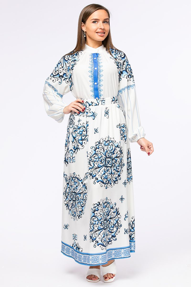 تنورة ماكسي مطبعة