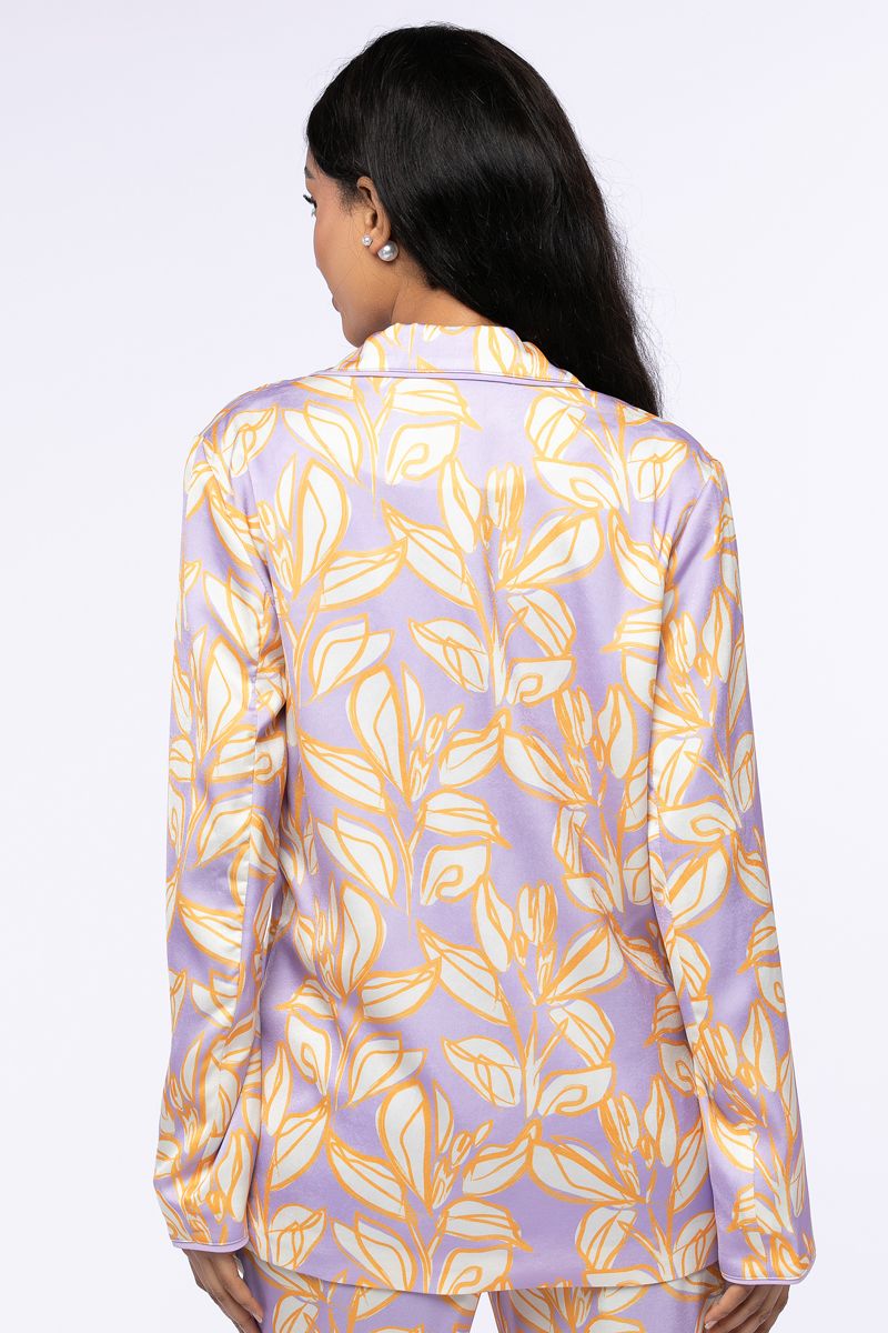 printed blazer