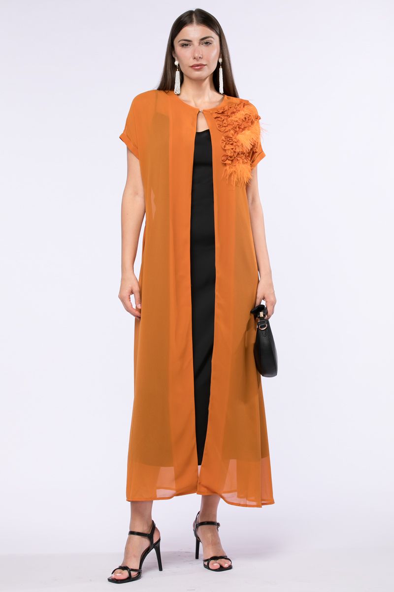 short sleeves outwear abaya