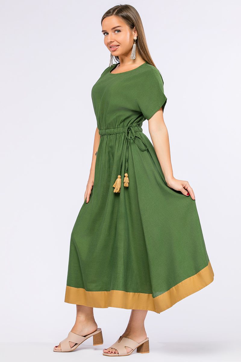 فستان بأربطة جانبية