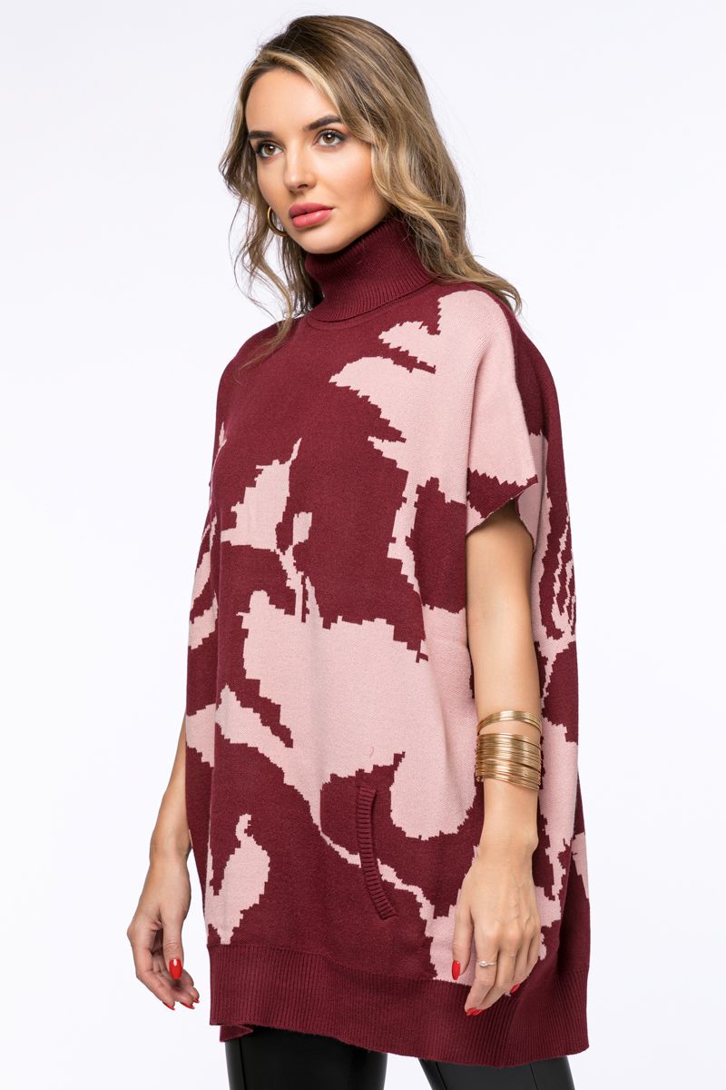 printed knitted sweater