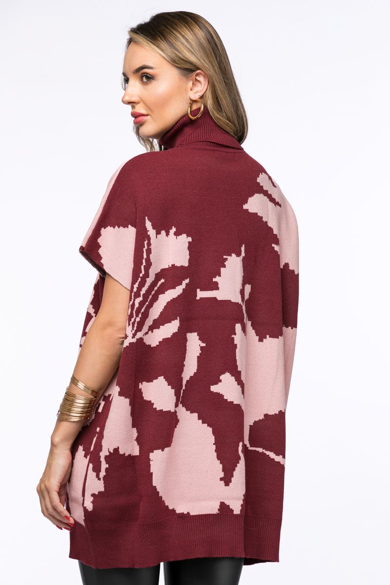 printed knitted sweater