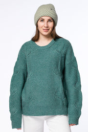 textured knitted sweater
