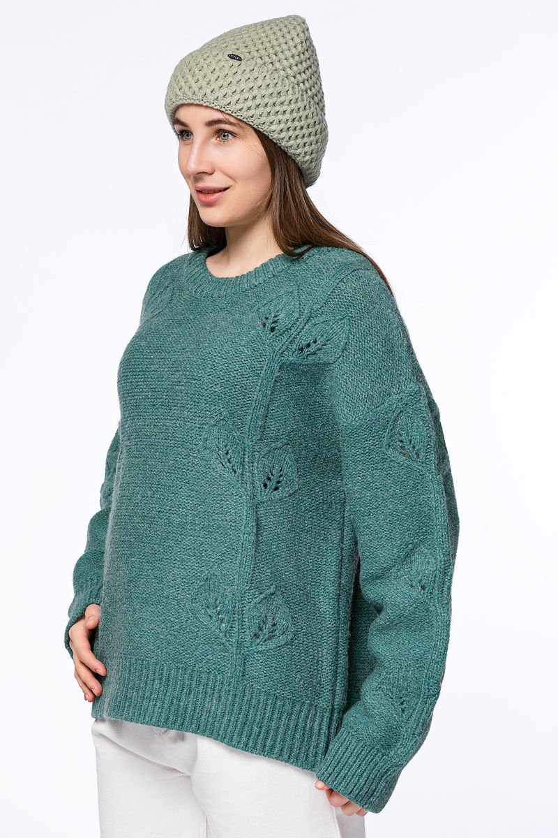 textured knitted sweater
