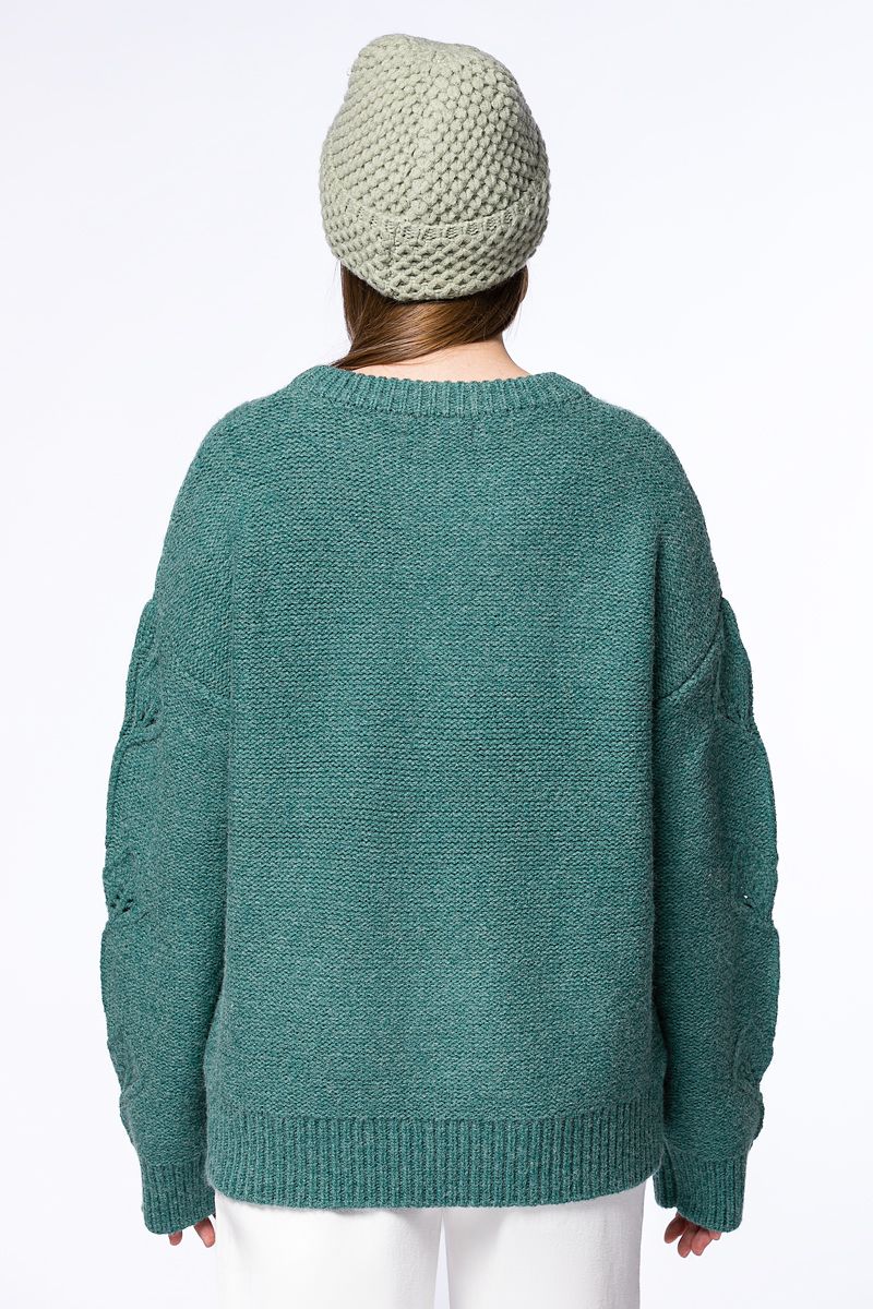 textured knitted sweater