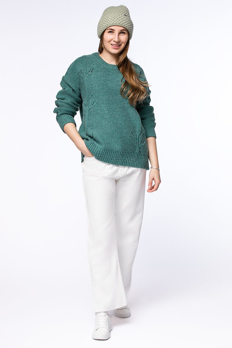 textured knitted sweater