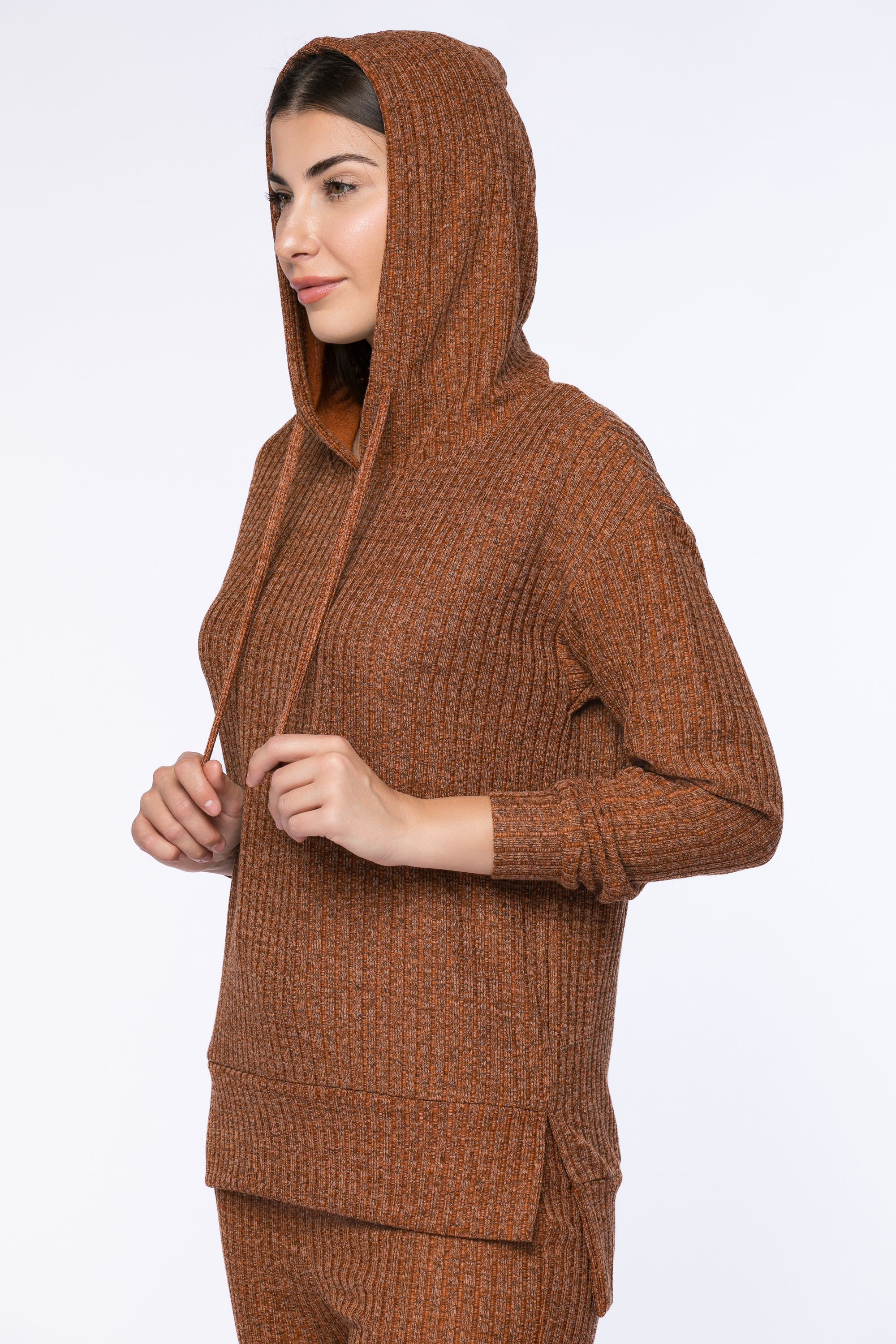 knitted hoodie