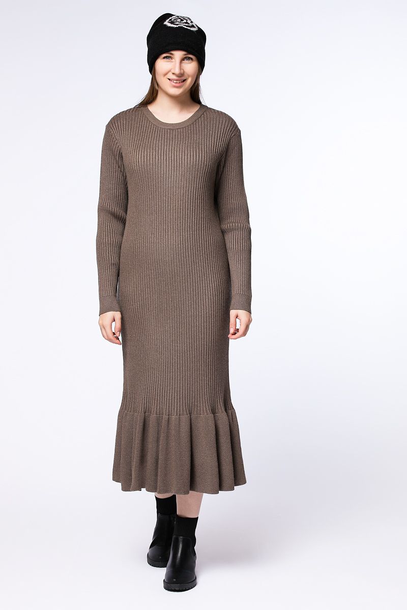 ribbed knitted dress