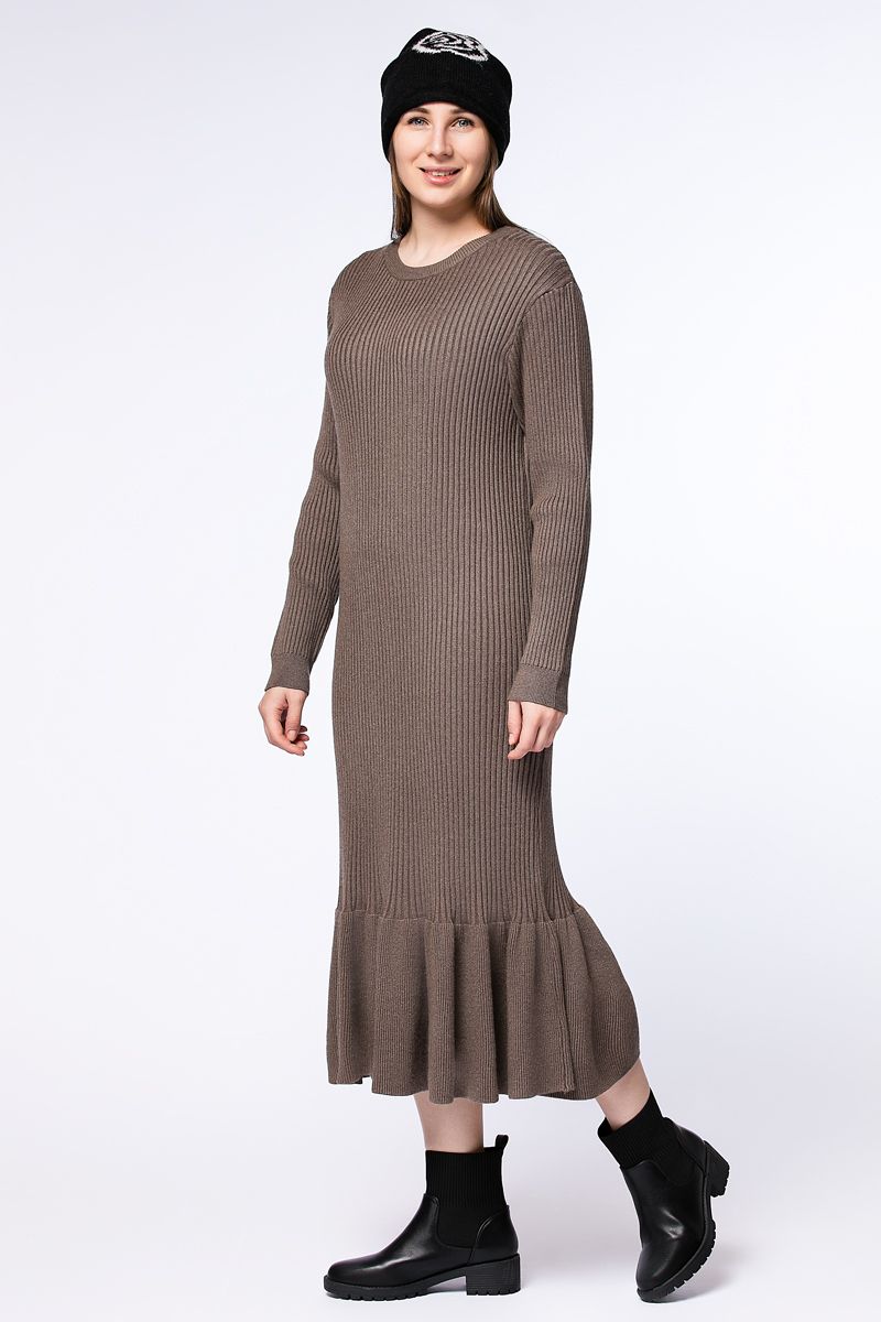 ribbed knitted dress