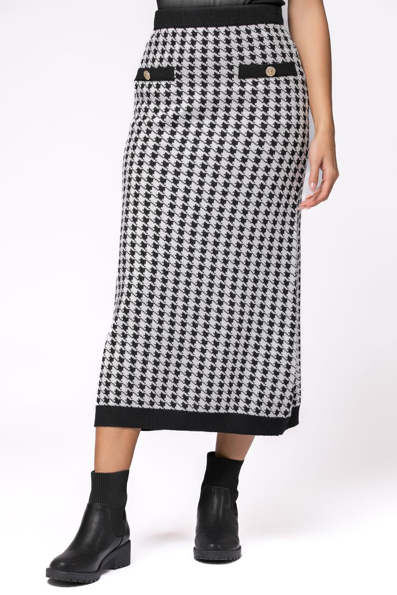 tuede knitted skirt