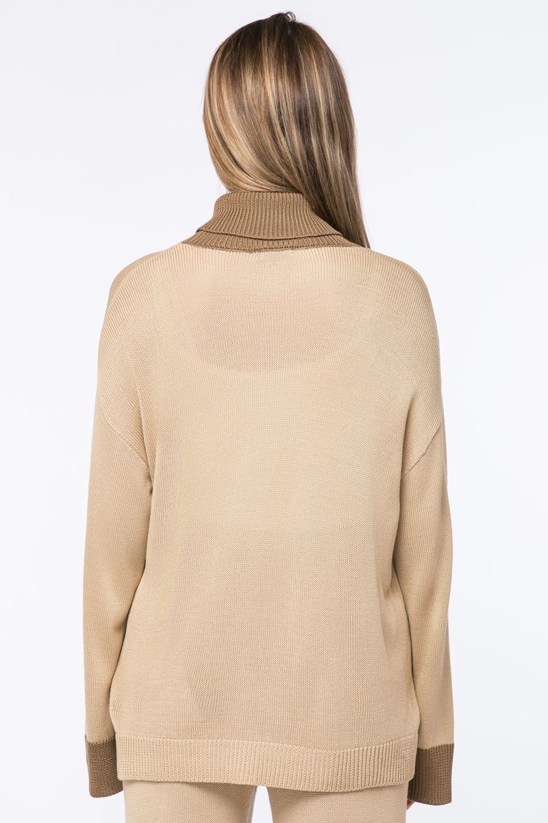 high neck knitted pyjama top