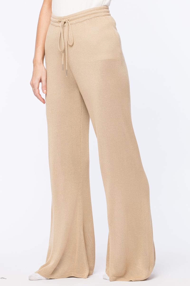 knitted flowy pyjama pants