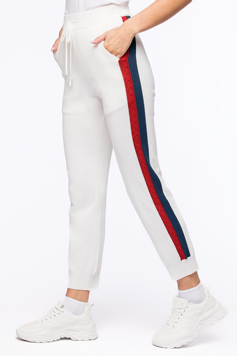 knitted pants with linings